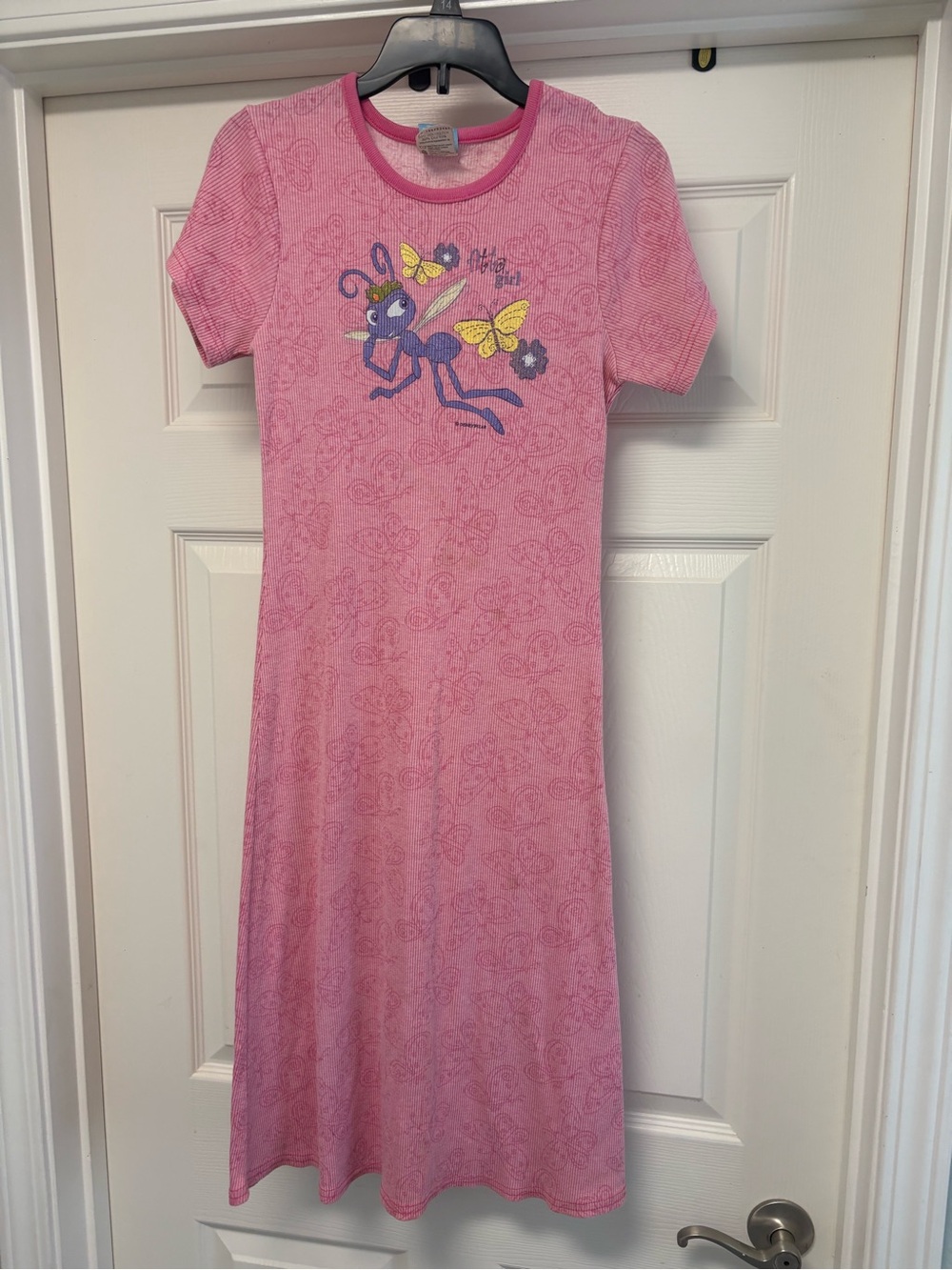 Disney A Bug’s Life Vintage Dress Princess Atta Girl Sz 10-12 Girl RARE 90s Y2K
